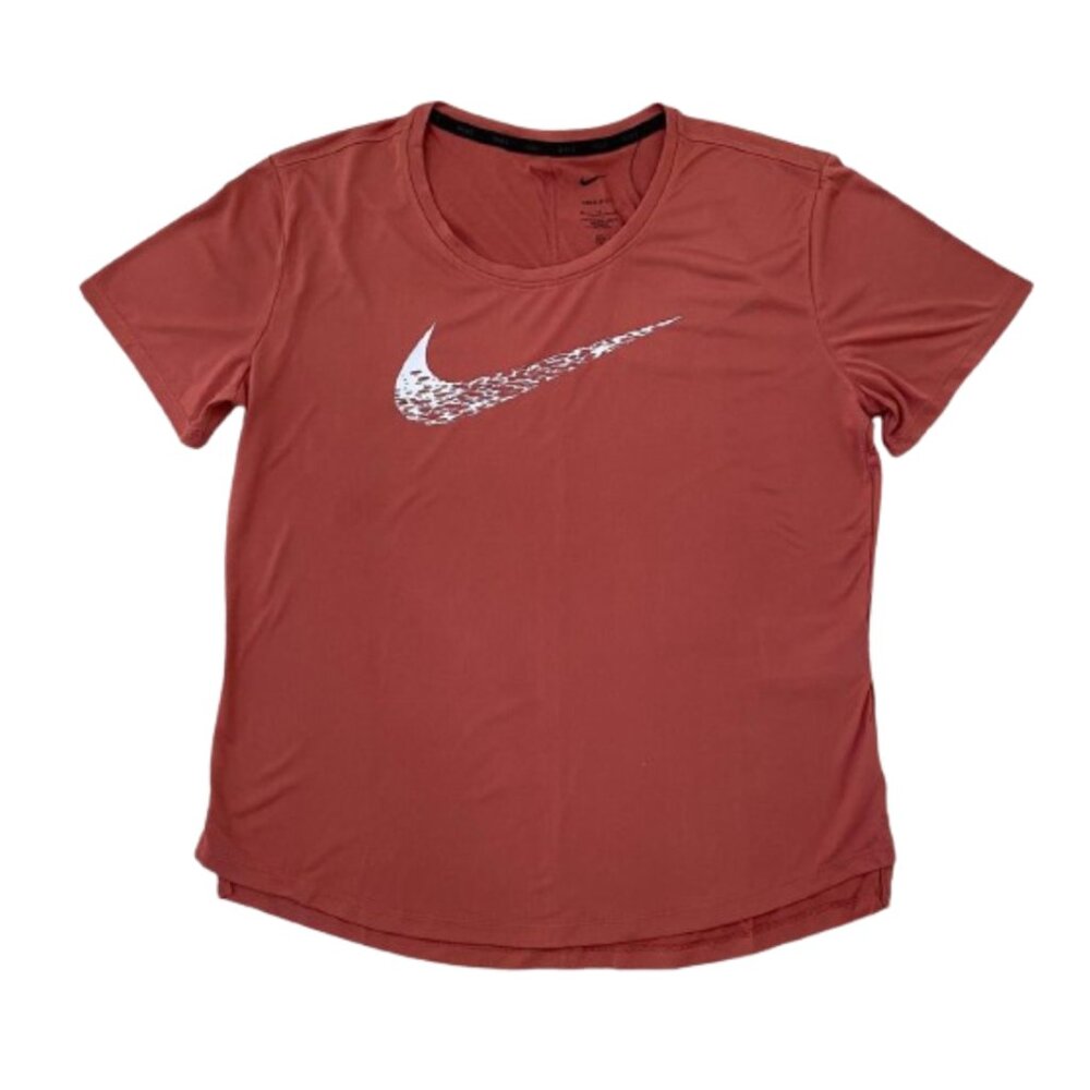NWT Nike Running Swoosh Women's Short Sleeve T-Shirts Canyon Rust Size S-XL